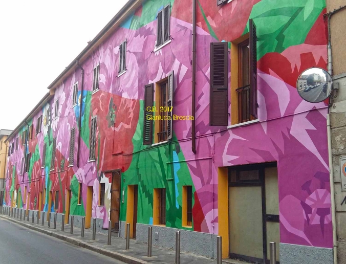 Figura 4: Murales all'Ortìca dedicato ai fiori (Fonte: foto dell'autore, 2017)